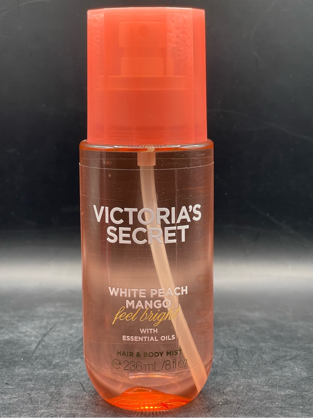 Victoria's Secret White Peach Mango "Feel Bright" Hair & Body 8 Oz